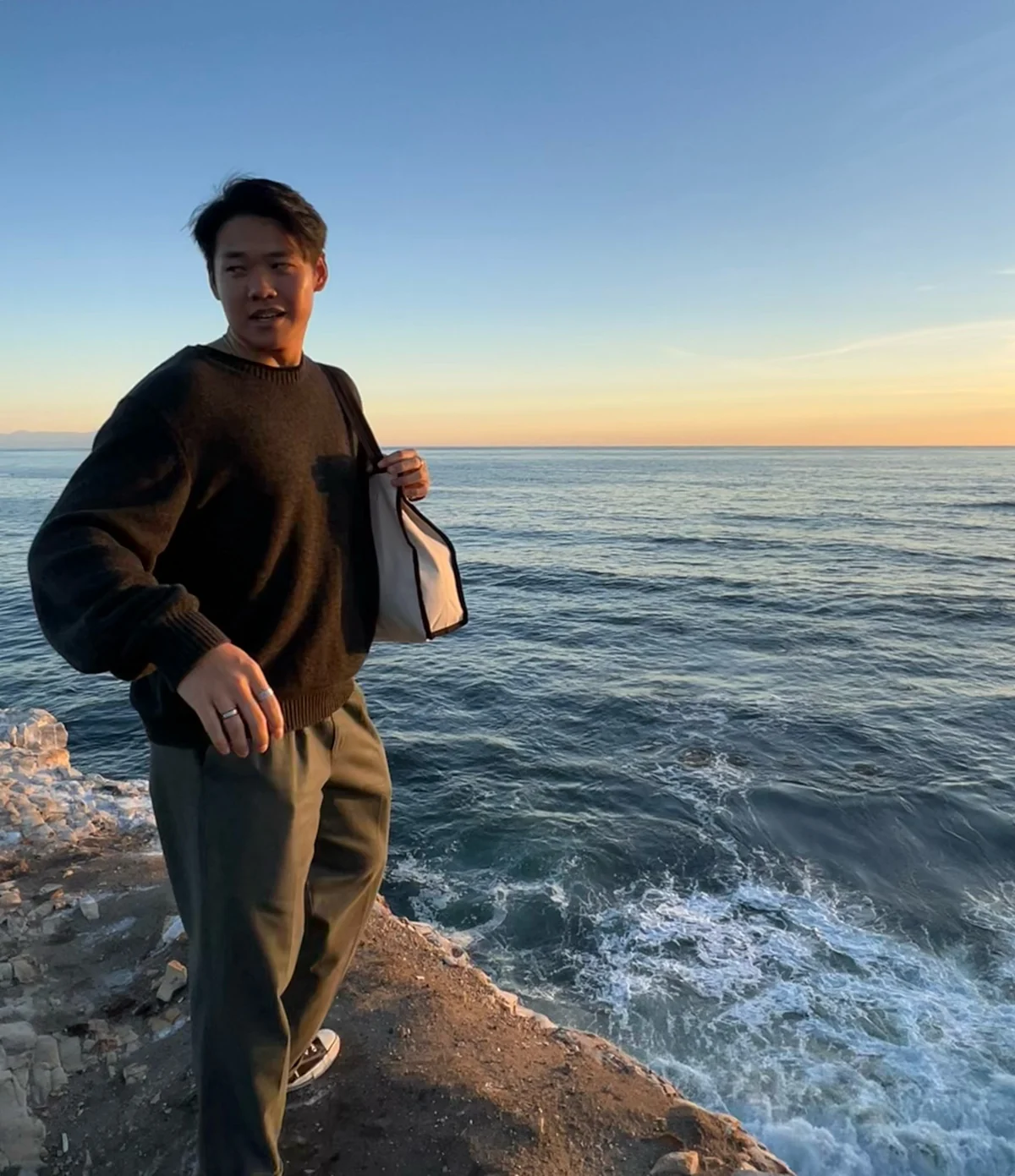 Samuel Louie — by the coast